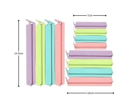 Pack 12 clip cierra bolsas de 3 medidas 